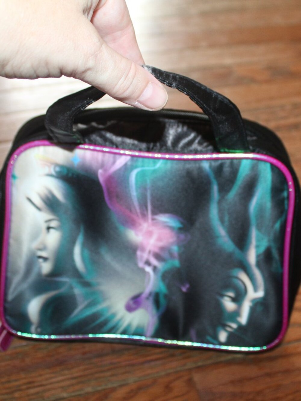 Soho Disney Good Vs. Evil Let the Drama Begin Bag Makeup Bag  or purse w/Handles